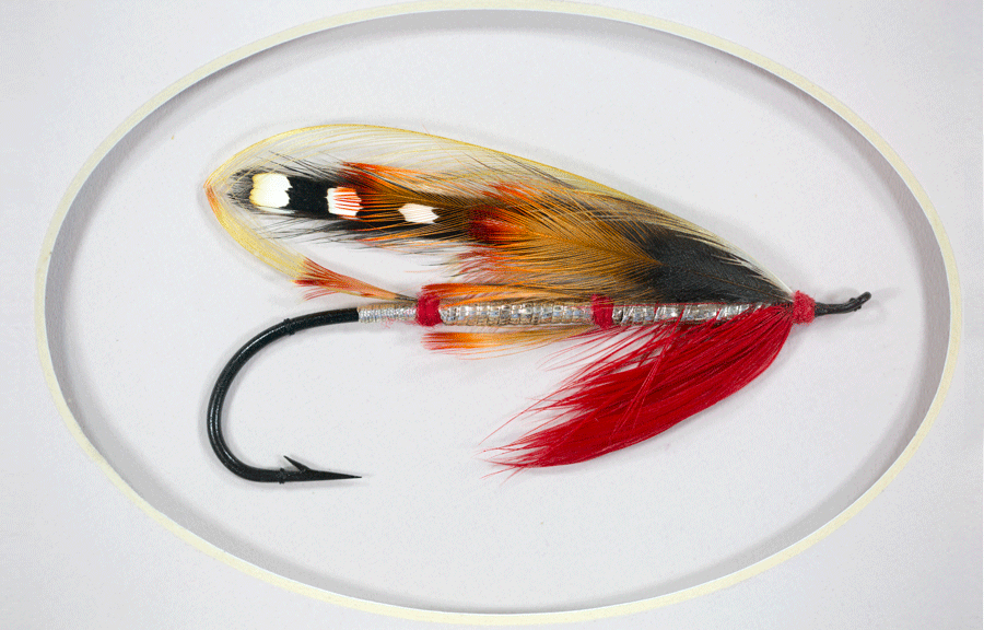 A Red Sandy salmon fly, tied by Megan Boyd.