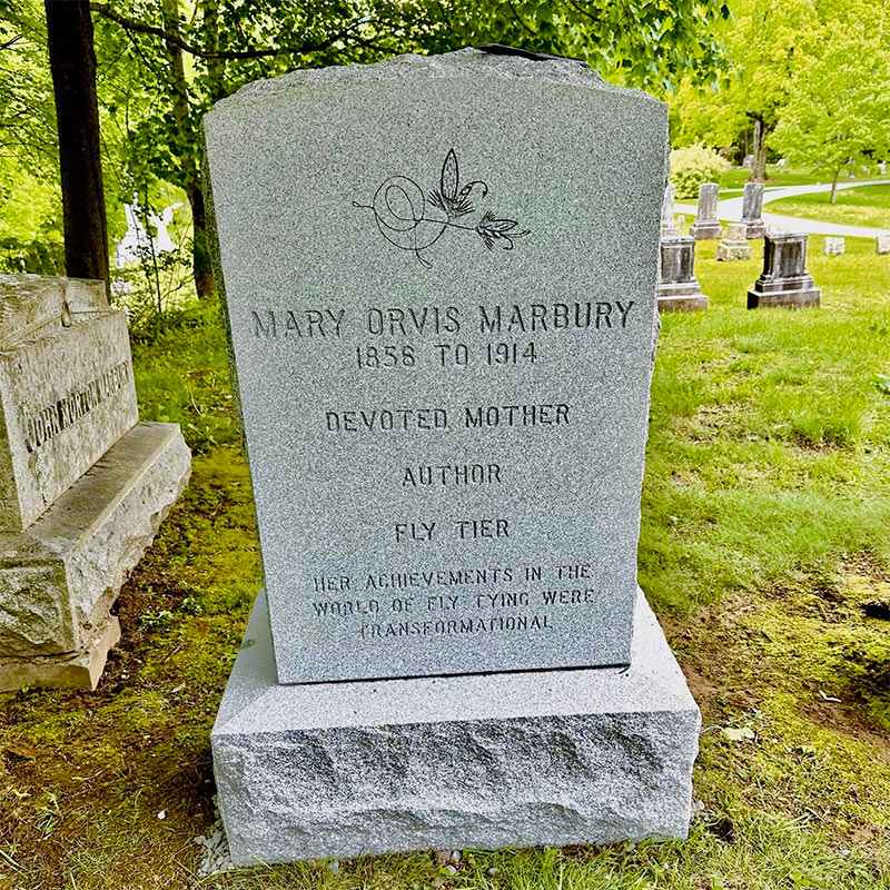 Mary Orvis Marbury headstone